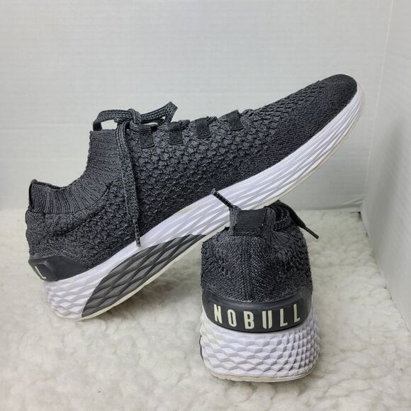 Nobull Aspire Mens Sneaker Size 15 Black Knit Runner Graphite Shoes - Picture 6 of 12